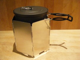 Combined Windscreen and Pot Rest for Primus Alutech 1L